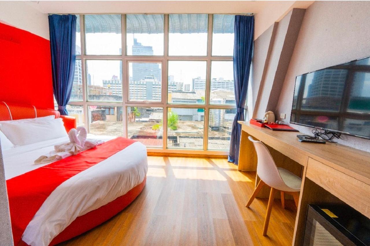 사파이어 호텔 방콕 외부 사진 A room at the hotel