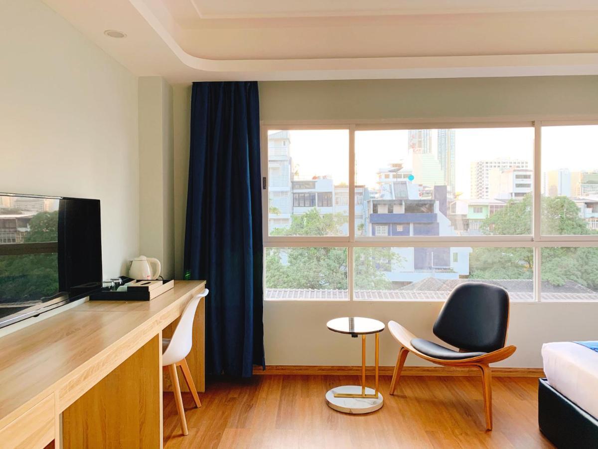 사파이어 호텔 방콕 외부 사진 A room at the hotel